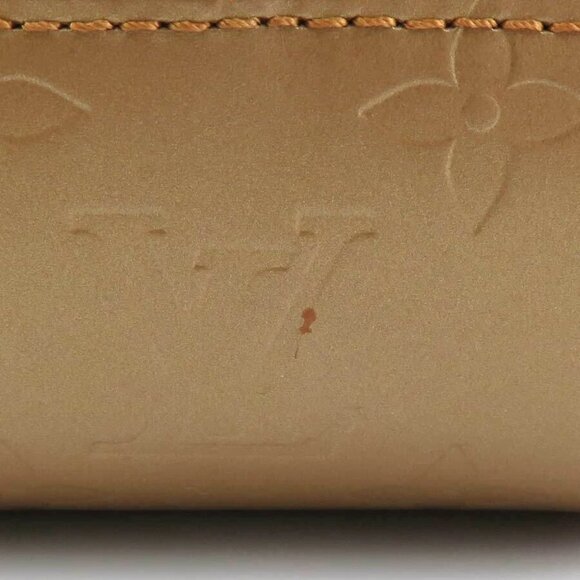 LOUIS VUITTON Monogram Matt Shelton Handbag Gold Brown - Picture 8 of 14